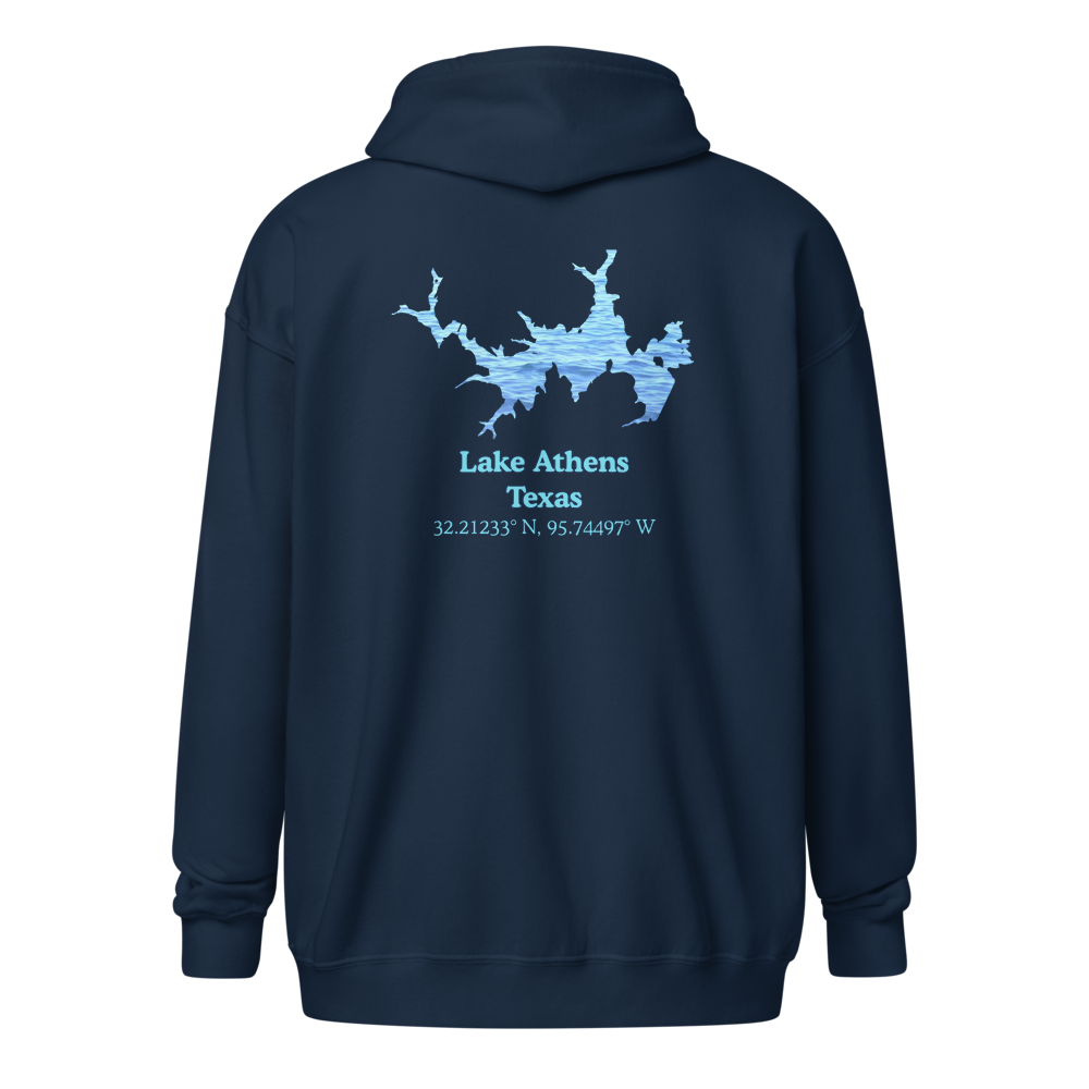 Lake Athens Unisex Zip Hoodie