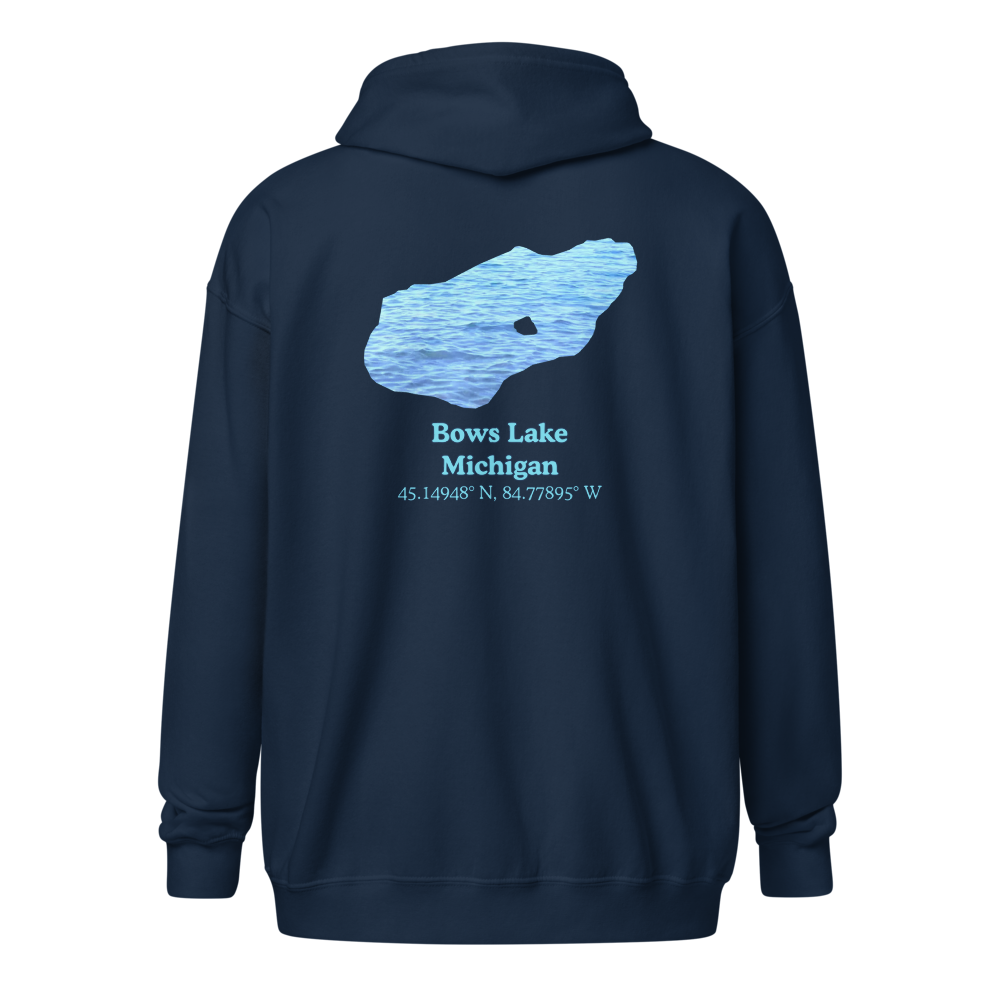 Bows Lake Unisex Zip Hoodie