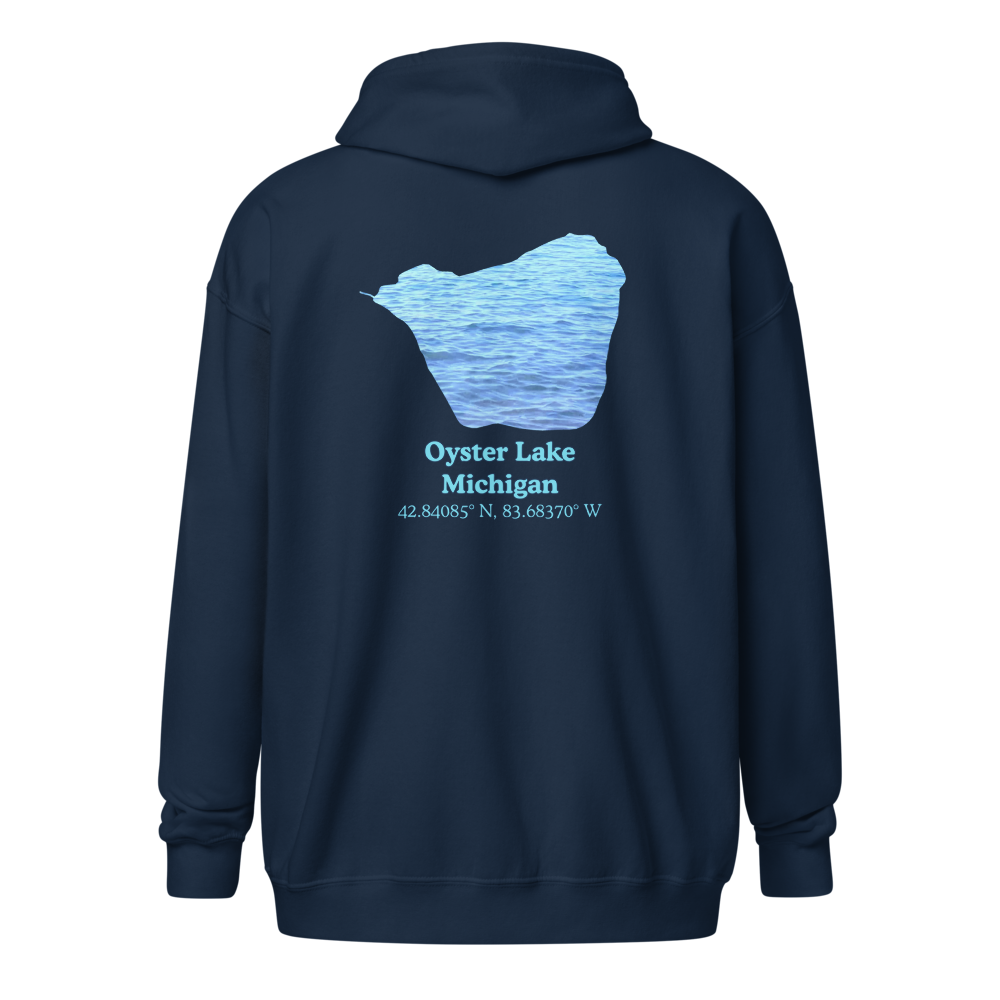 Oyster Lake Unisex Zip Hoodie