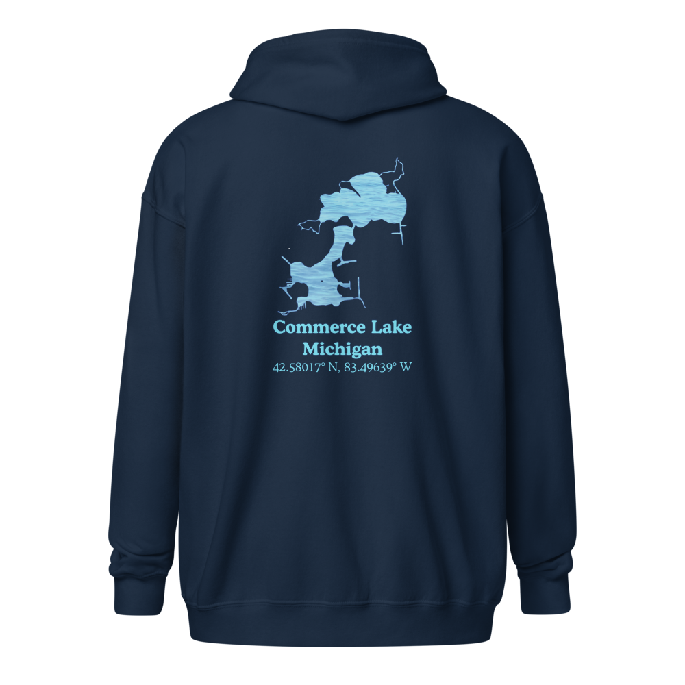 Commerce Lake Unisex Zip Hoodie