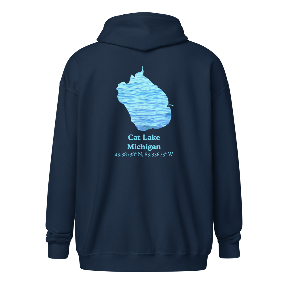 Cat Lake Unisex Zip Hoodie
