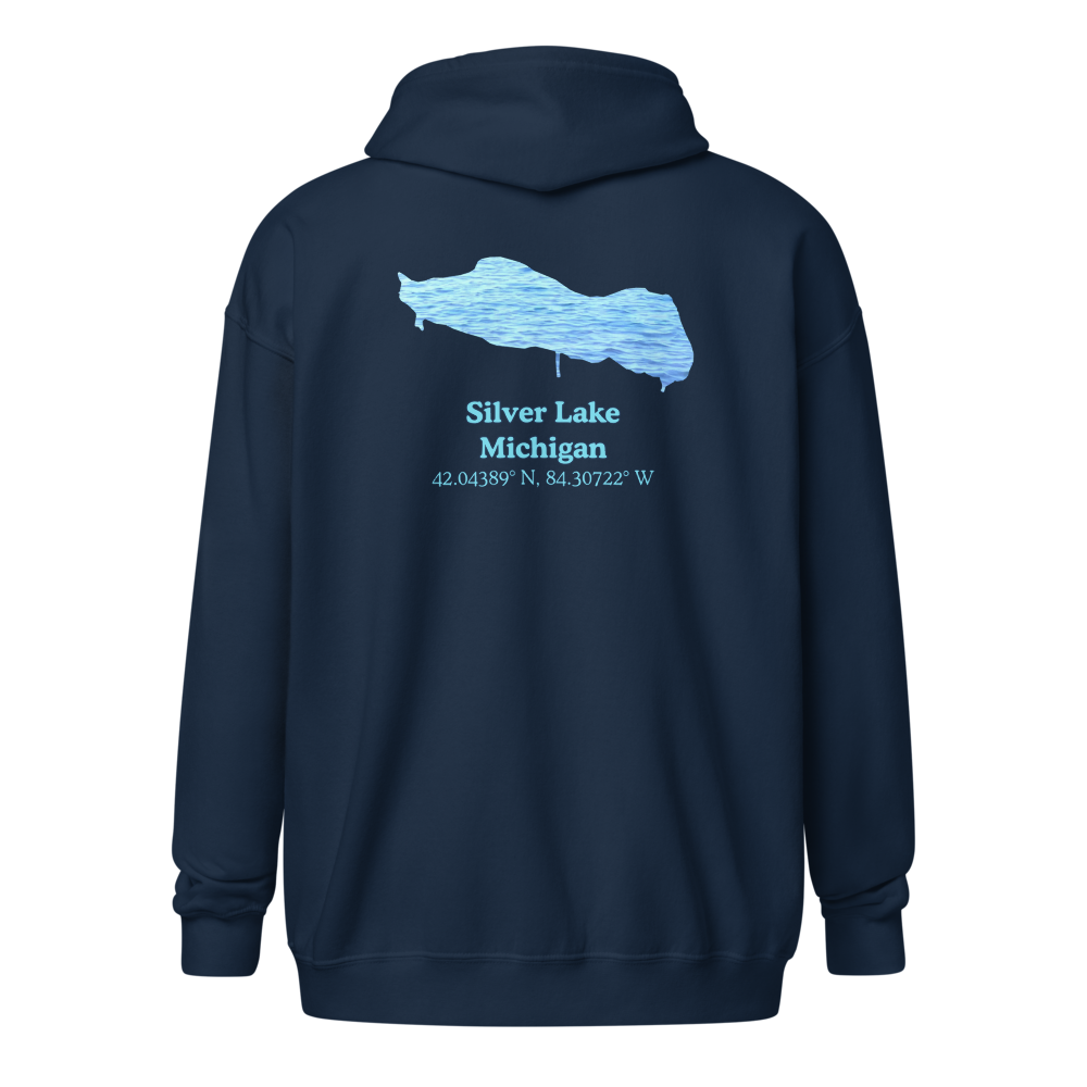 Silver Lake Unisex Zip Hoodie