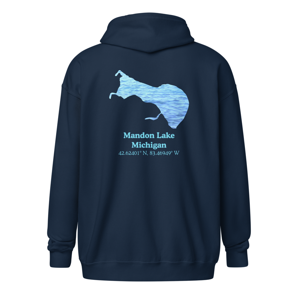 Mandon Lake Unisex Zip Hoodie