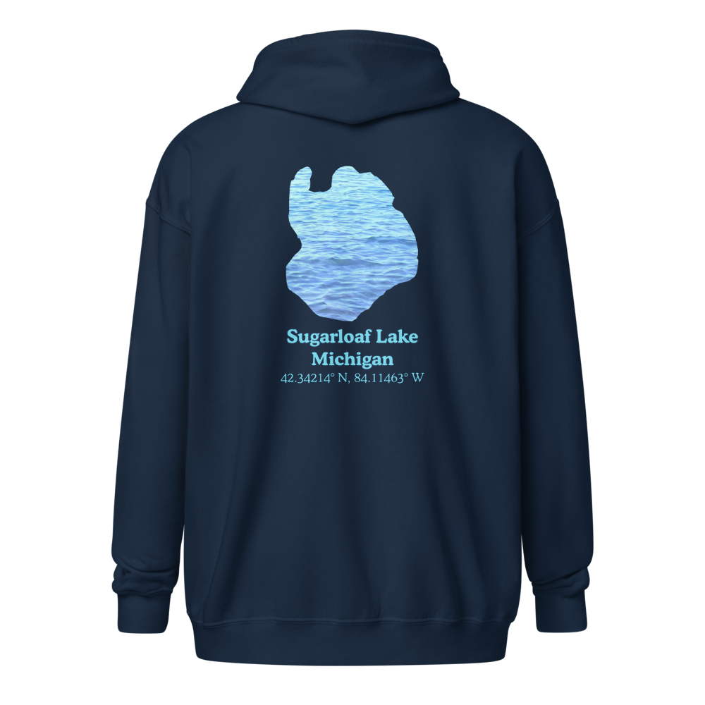 Sugarloaf Lake Unisex Zip Hoodie