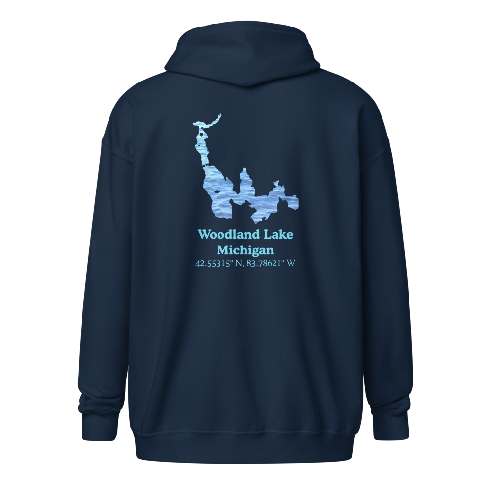 Woodland Lake Unisex Zip Hoodie