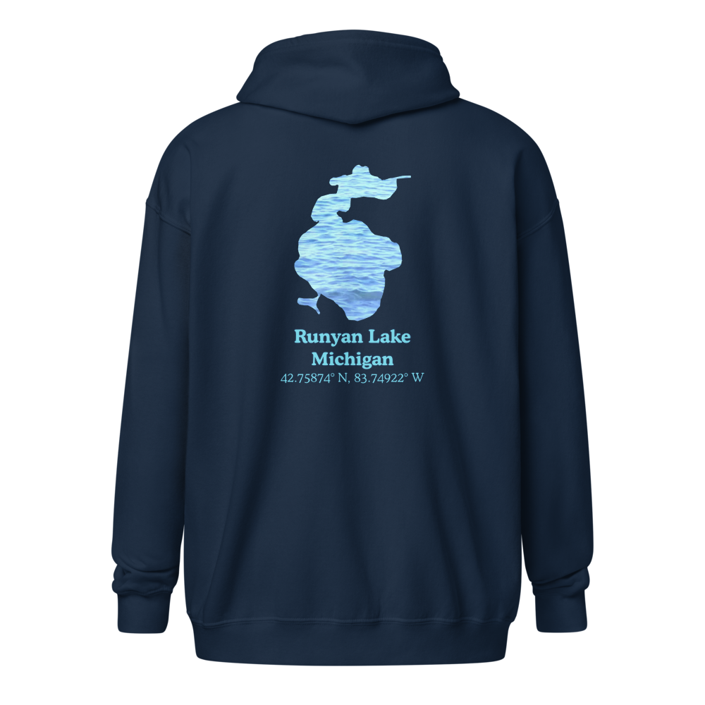 Runyan Lake Unisex Zip Hoodie