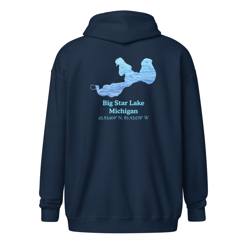 Big Star Lake Unisex Zip Hoodie