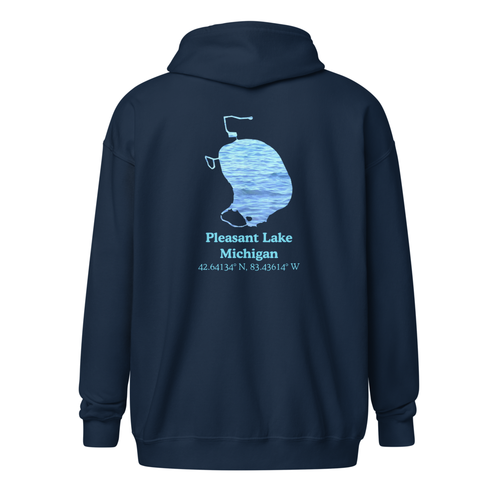 Pleasant Lake Unisex Zip Hoodie