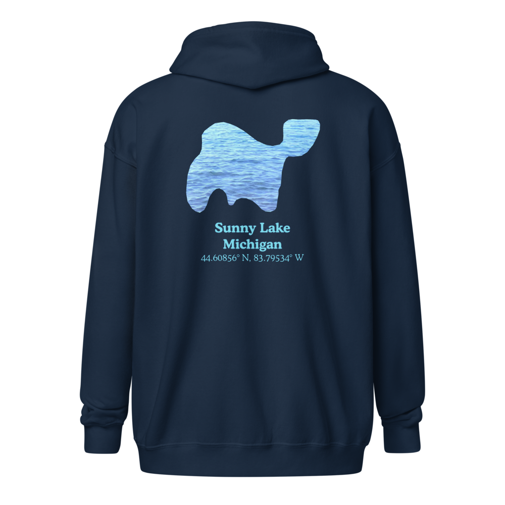 Sunny Lake Unisex Zip Hoodie