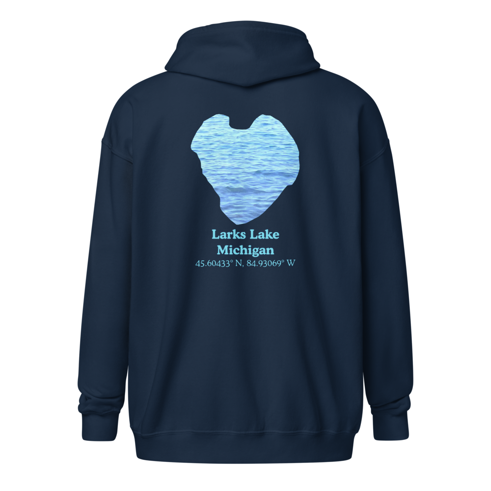 Larks Lake Unisex Zip Hoodie
