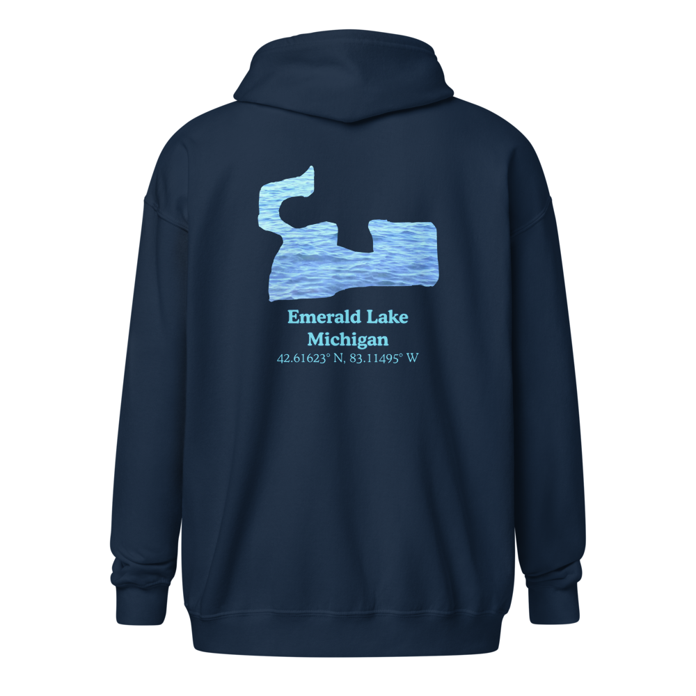 Emerald Lake Unisex Zip Hoodie