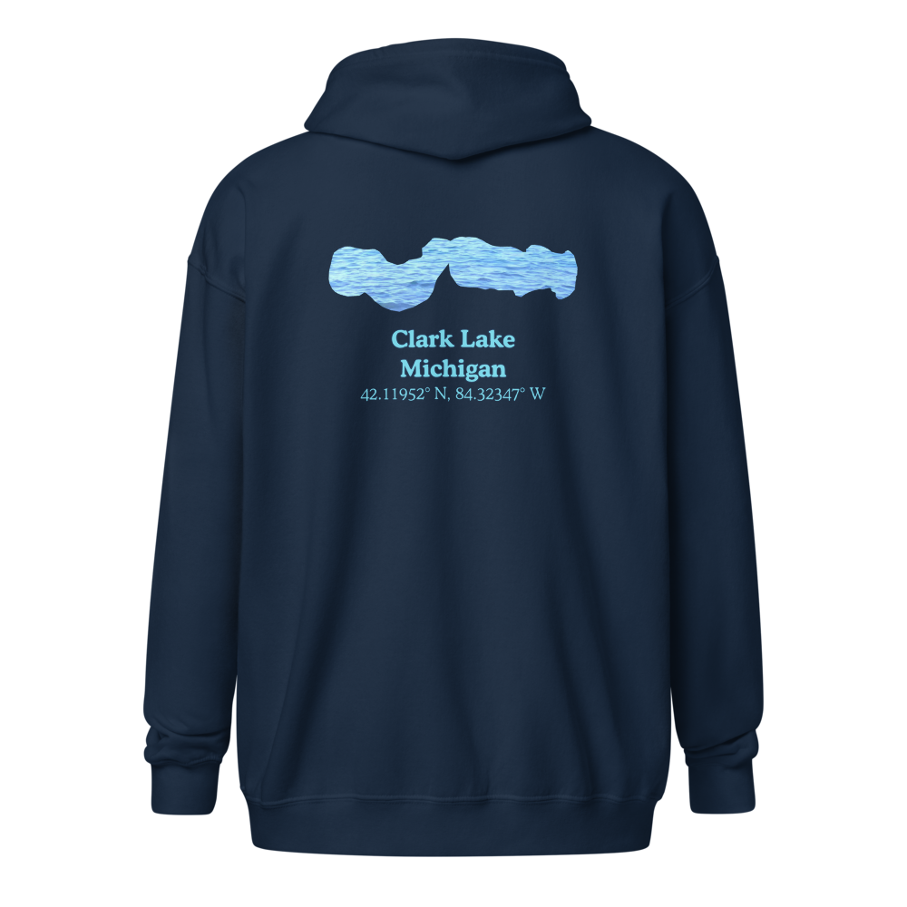 Clark Lake Unisex Zip Hoodie