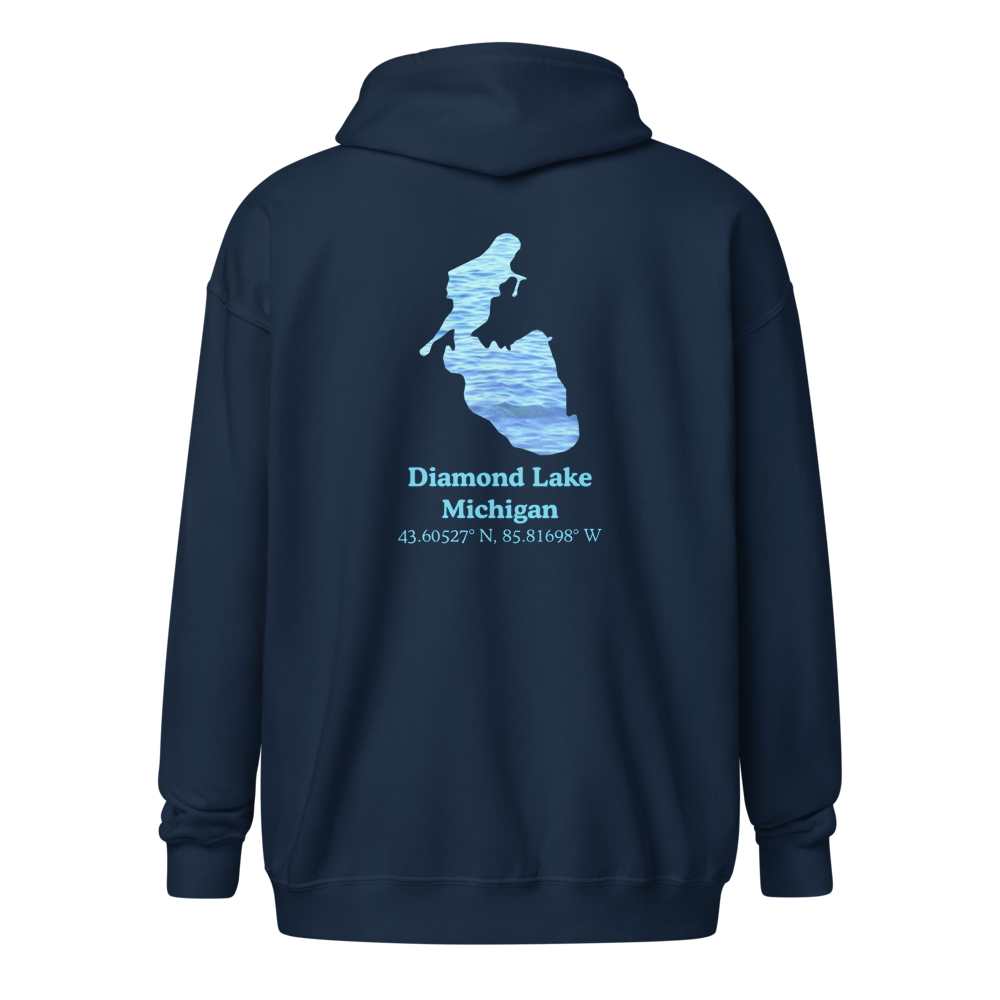 Diamond Lake Unisex Zip Hoodie