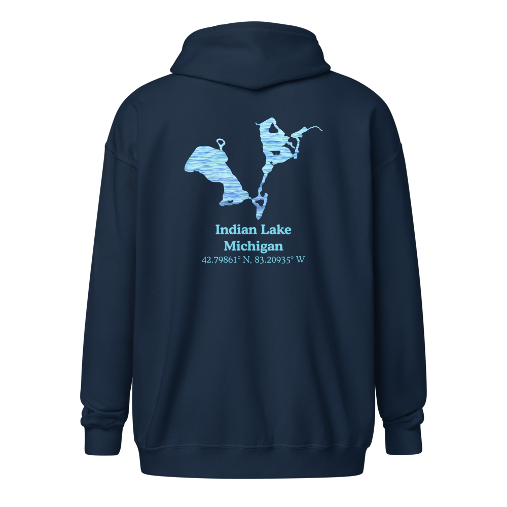 Indian Lake Unisex Zip Hoodie