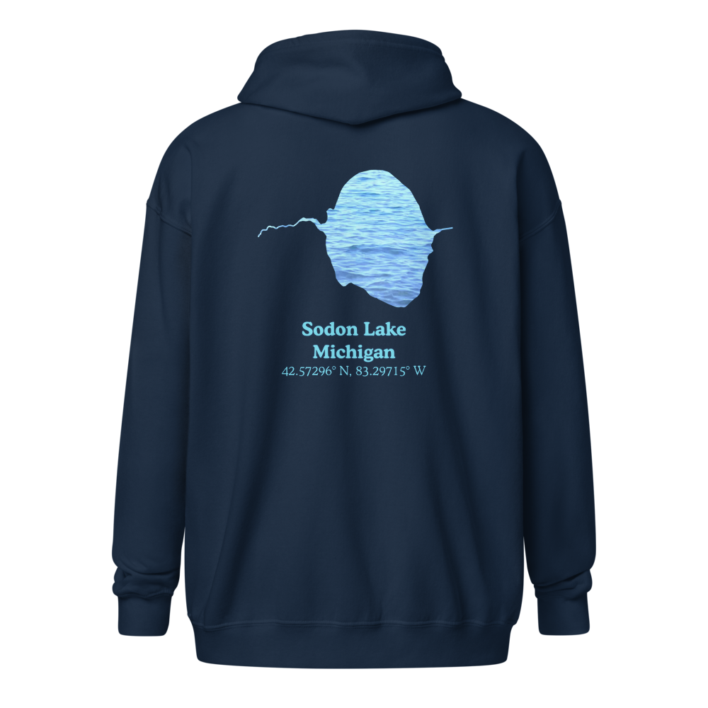 Sodon Lake Unisex Zip Hoodie