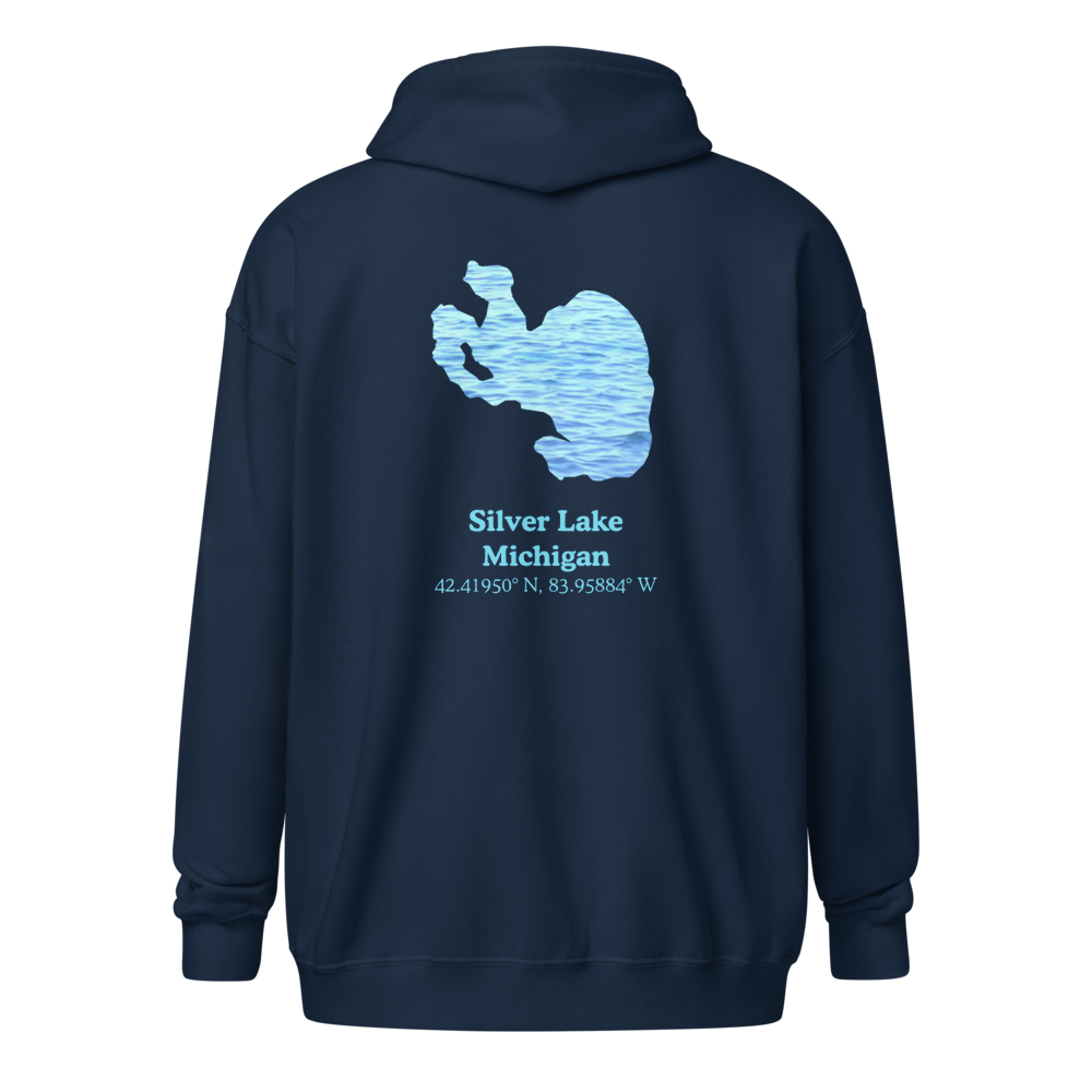 Silver Lake Unisex Zip Hoodie