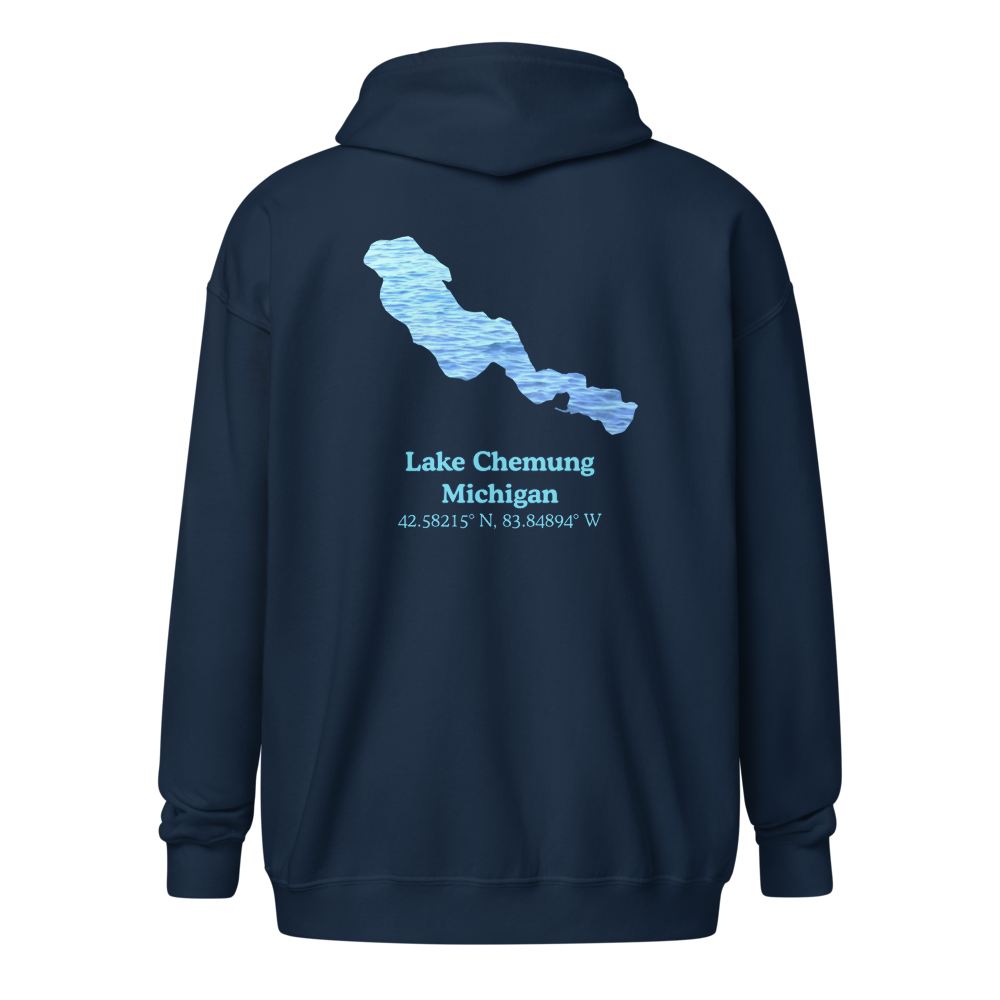 Lake Chemung Unisex Zip Hoodie