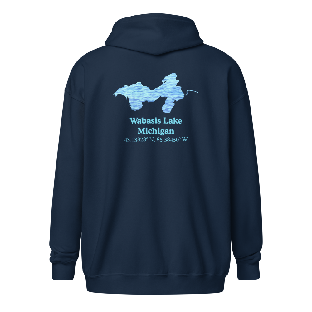 Wabasis Lake Unisex Zip Hoodie