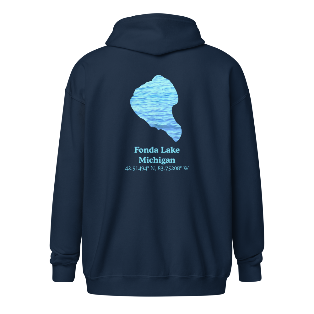 Fonda Lake Unisex Zip Hoodie