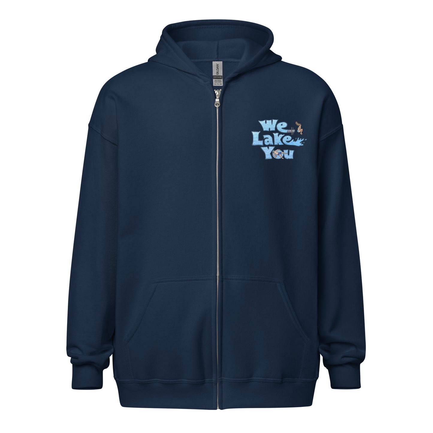 {Lake} Unisex Zip Hoodie