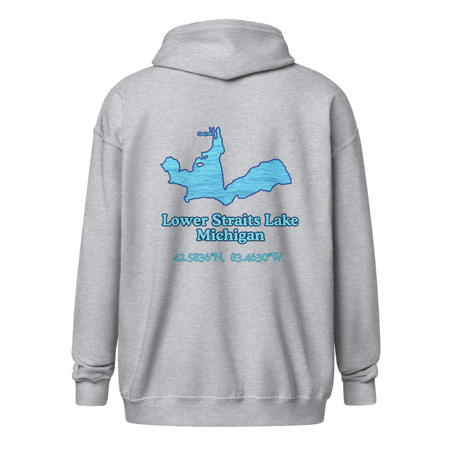 {Lake} Unisex Zip Hoodie
