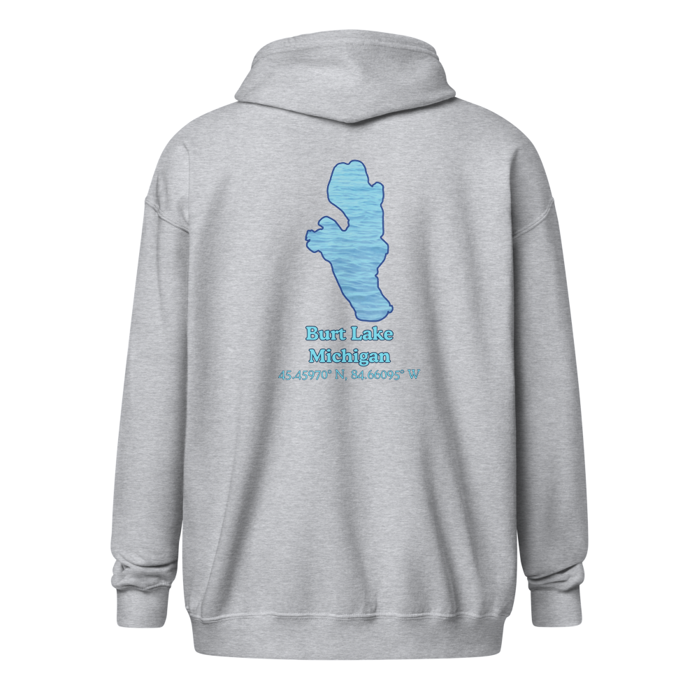 Burt Lake Unisex Zip Hoodie