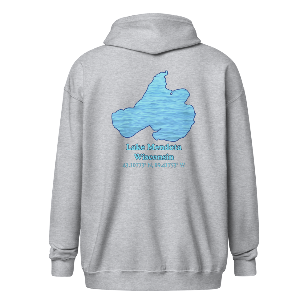 Lake Mendota Unisex Zip Hoodie