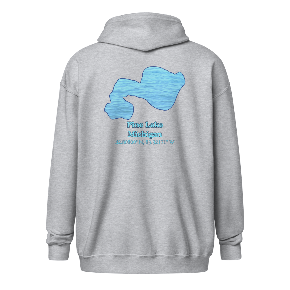 Pine Lake Unisex Zip Hoodie