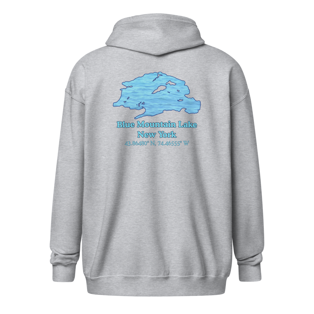 Blue Mountain Lake Unisex Zip Hoodie