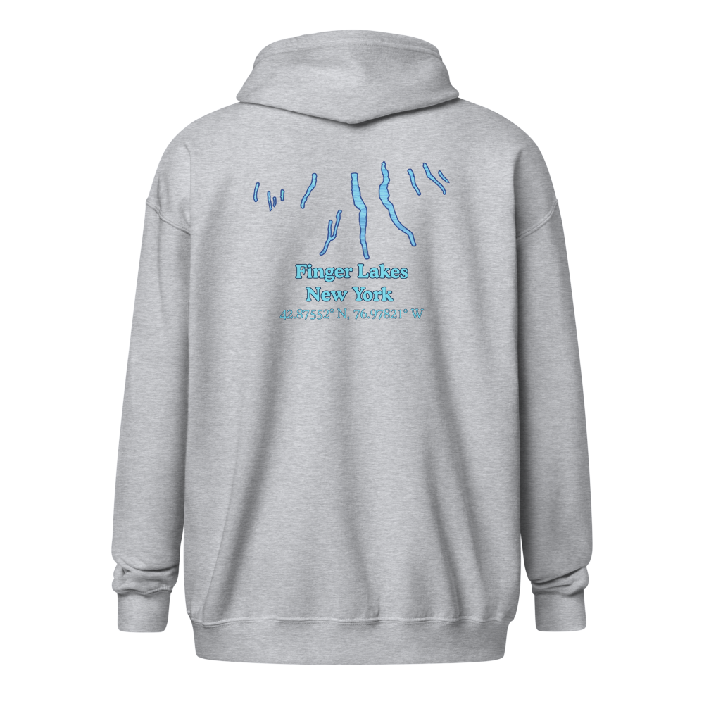 Finger Lakes Unisex Zip Hoodie