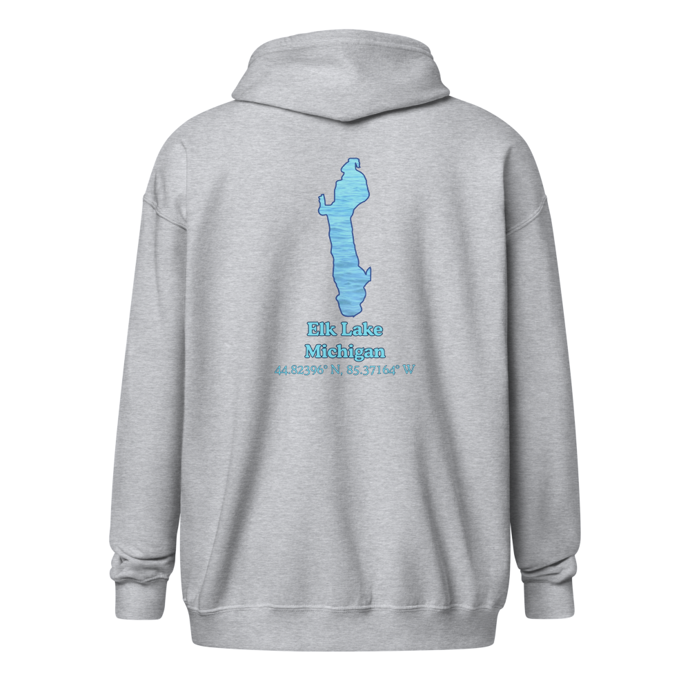 Elk Lake Unisex Zip Hoodie