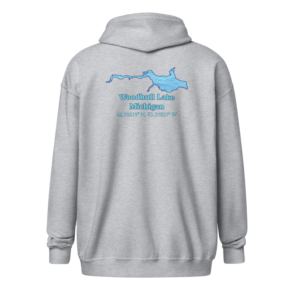 Woodhull Lake Unisex Zip Hoodie