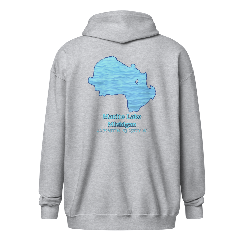 Manito Lake Unisex Zip Hoodie