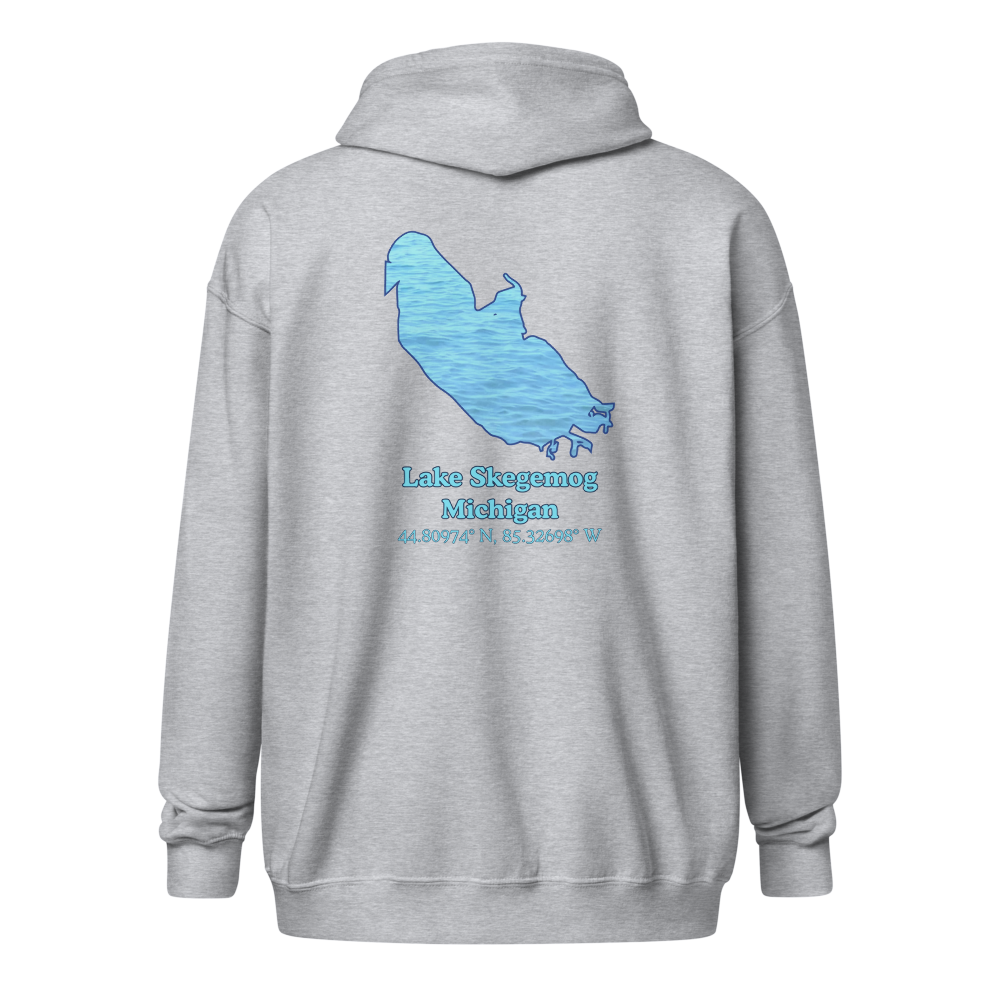 Lake Skegemog Unisex Zip Hoodie