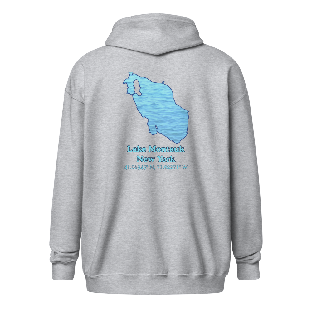 Lake Montauk Unisex Zip Hoodie