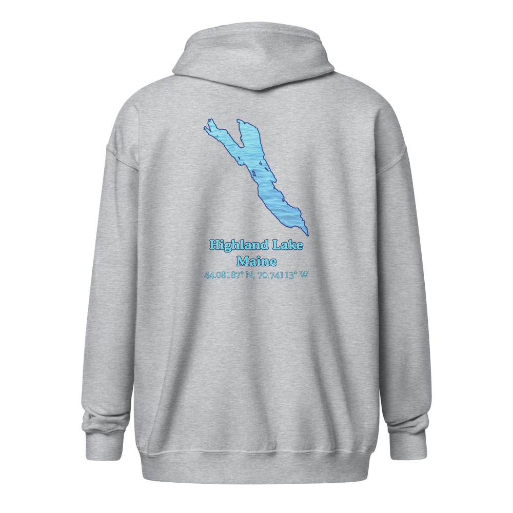 Highland Lake Unisex Zip Hoodie