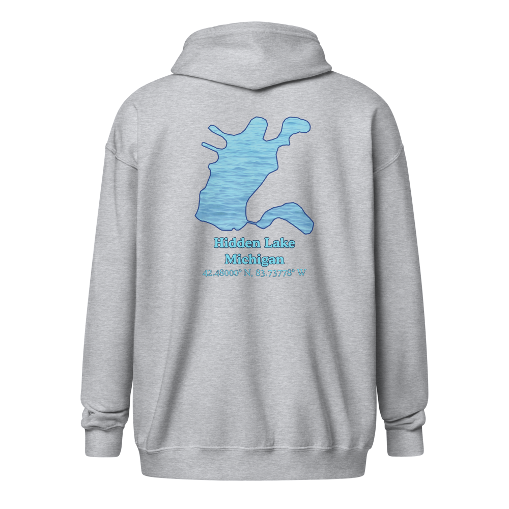 Hidden Lake Unisex Zip Hoodie