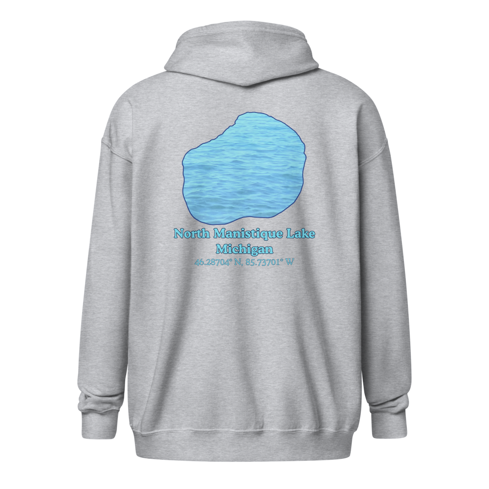 North Manistique Lake Unisex Zip Hoodie