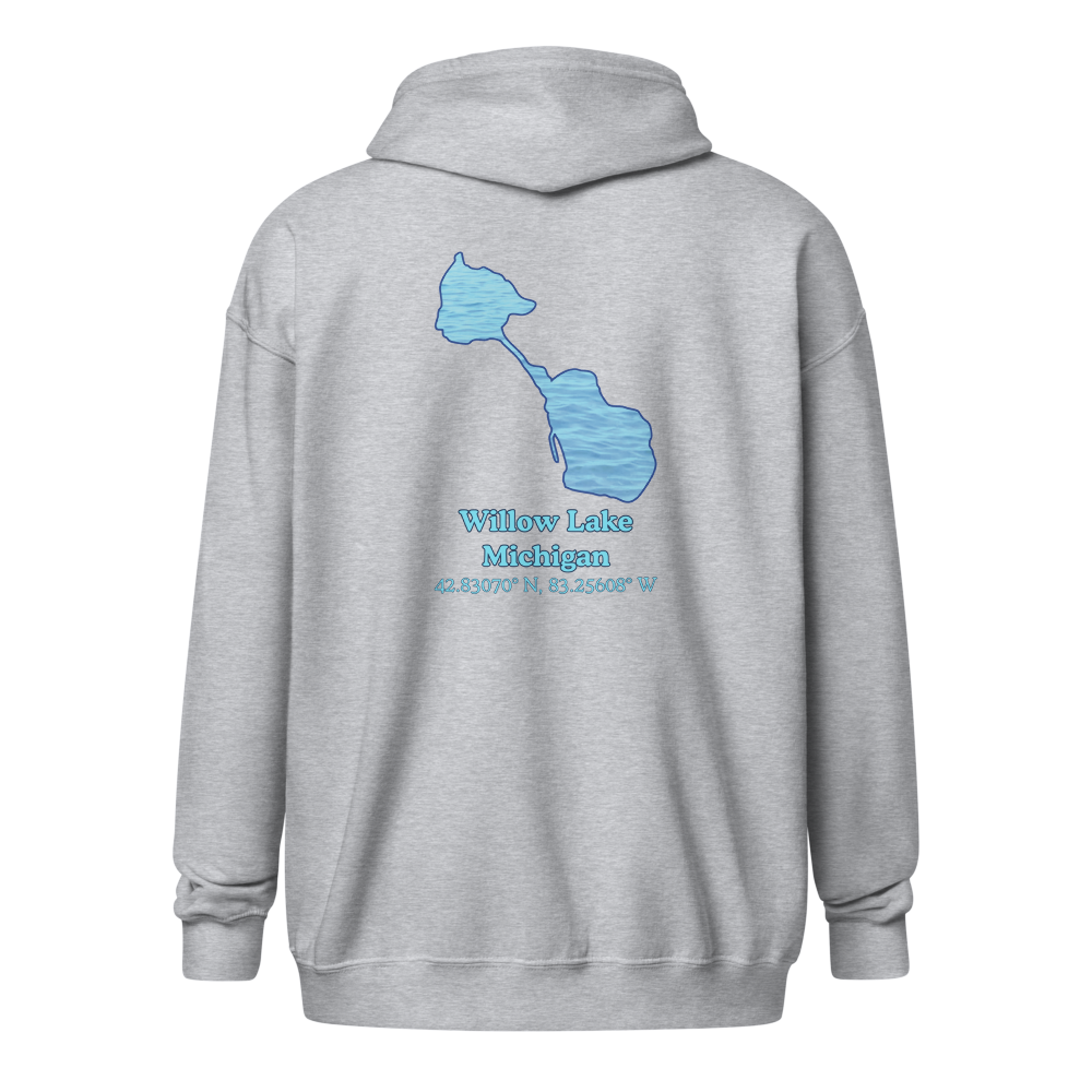 Willow Lake Unisex Zip Hoodie