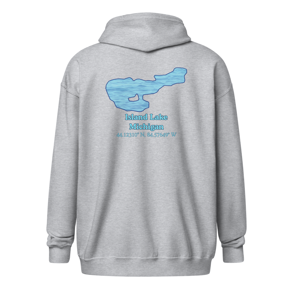 Island Lake Unisex Zip Hoodie