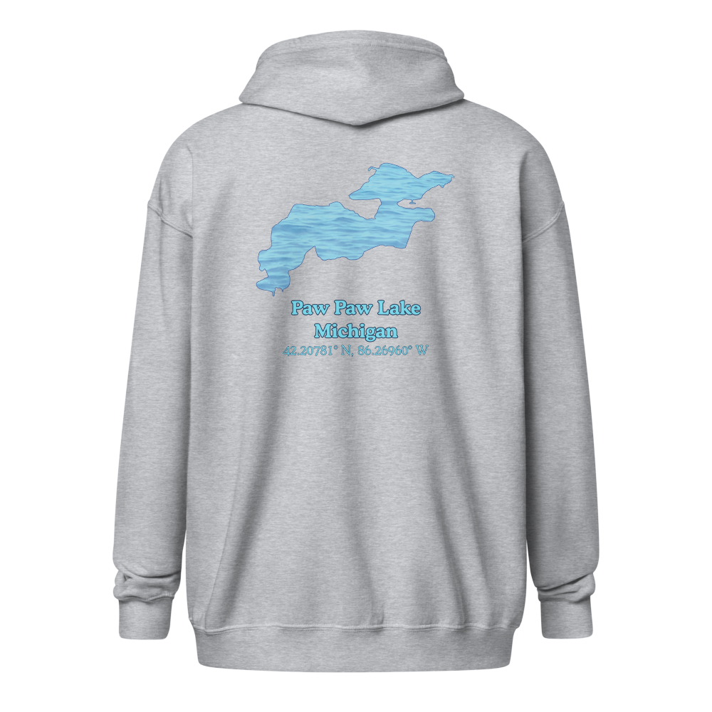 Paw Paw Lake Unisex Zip Hoodie
