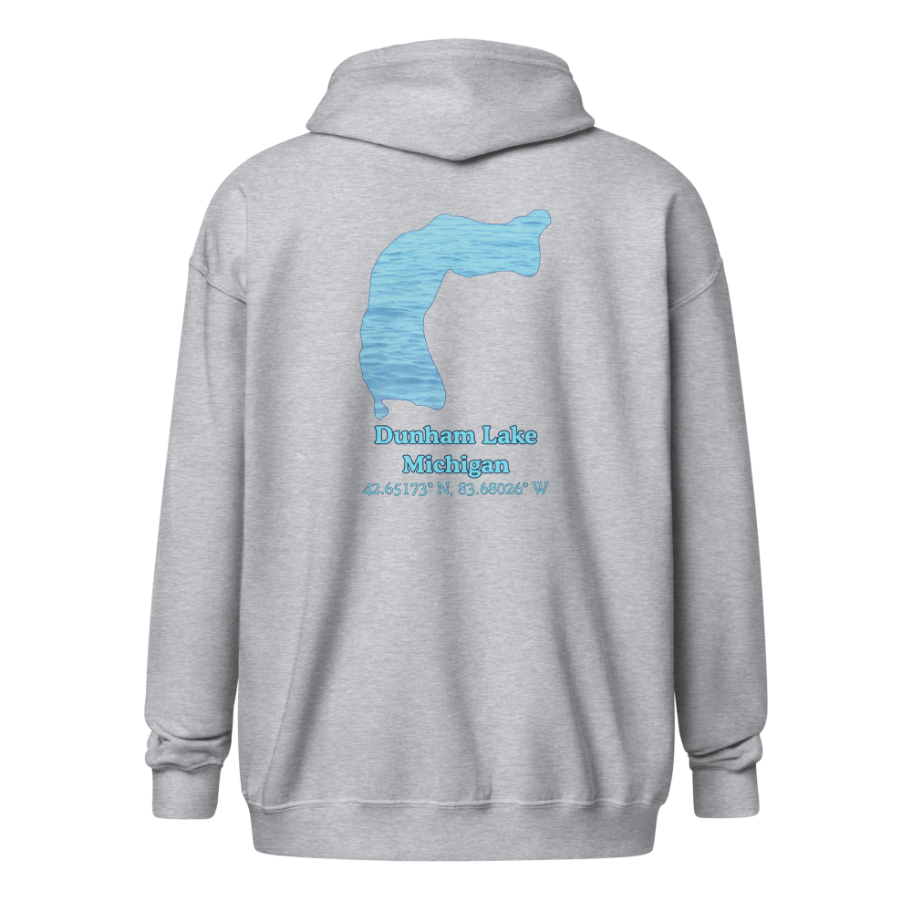 Dunham Lake Unisex Zip Hoodie