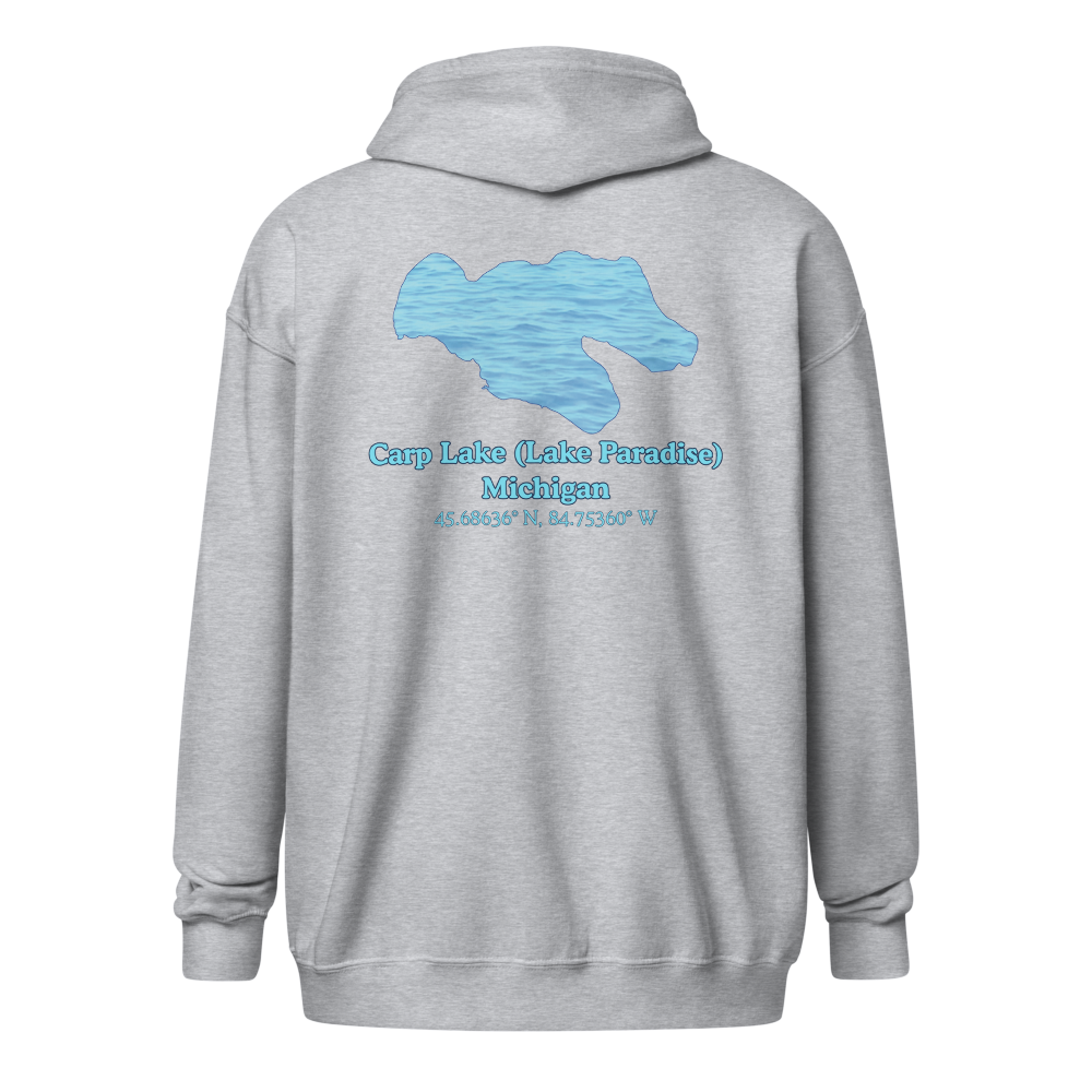 Carp Lake (Lake Paradise) Unisex Zip Hoodie
