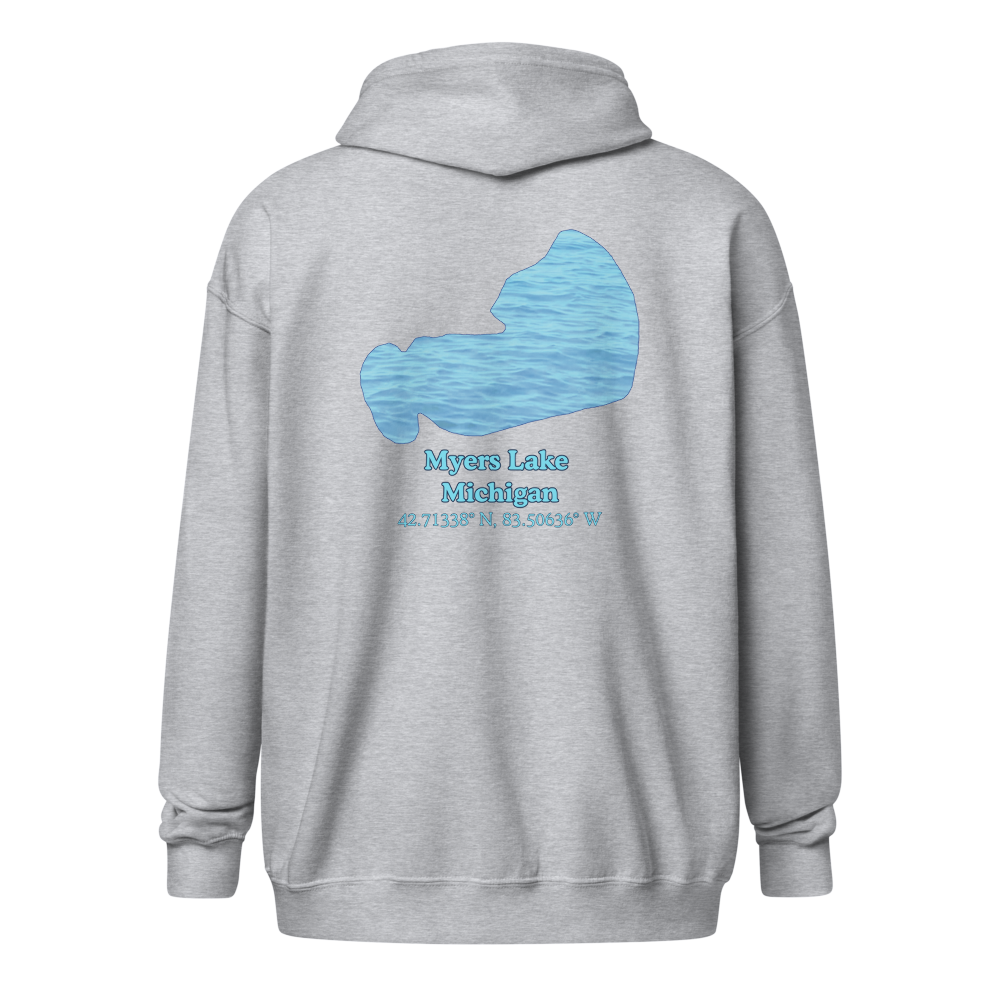 Myers Lake  Unisex Zip Hoodie