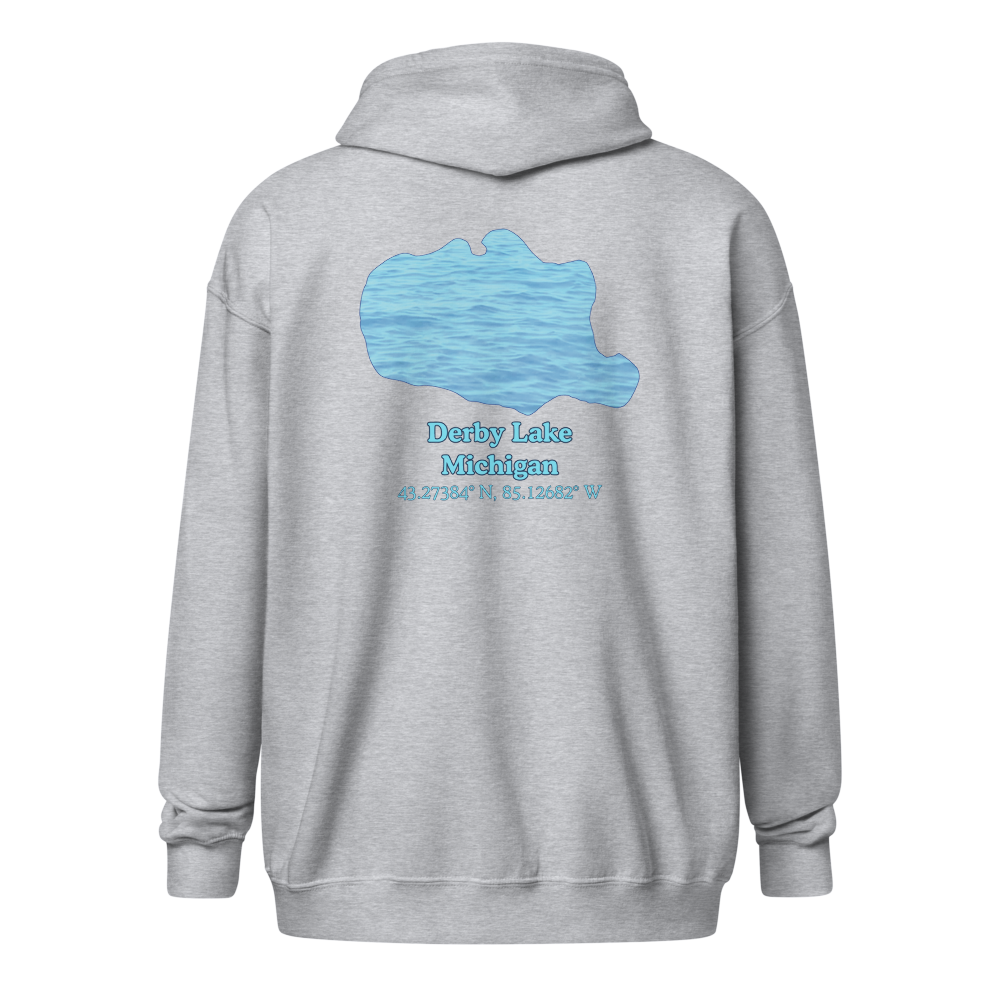 Derby Lake Unisex Zip Hoodie