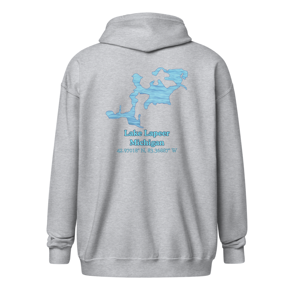 Lake Lapeer Unisex Zip Hoodie