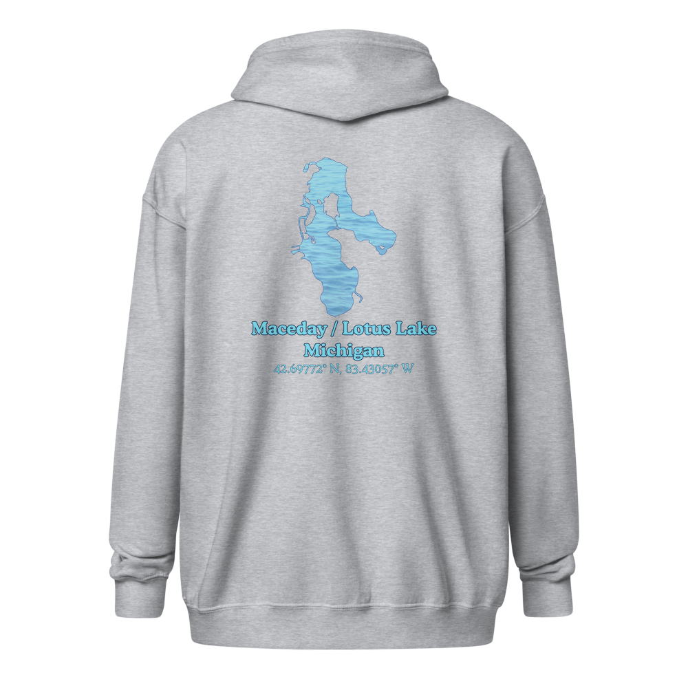 Maceday / Lotus Lake Unisex Zip Hoodie