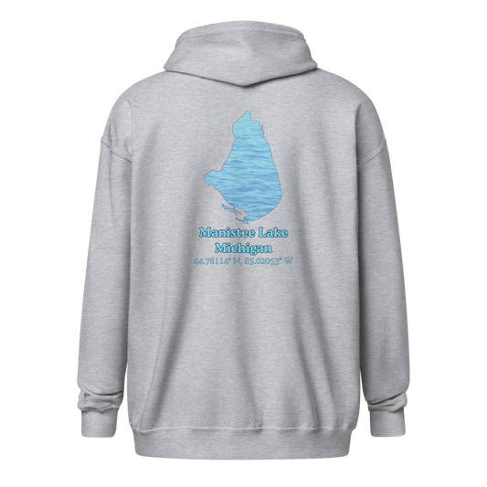 Manistee Lake Unisex Zip Hoodie