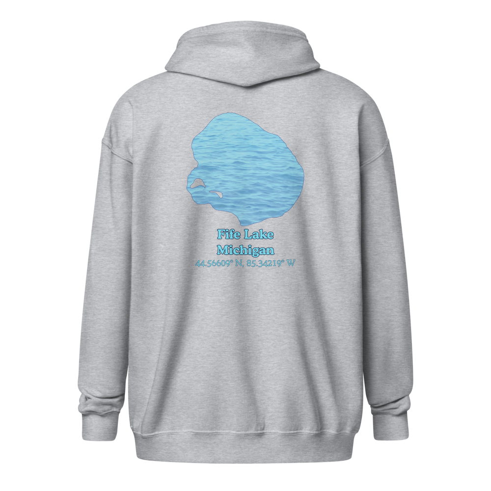 Fife Lake Unisex Zip Hoodie