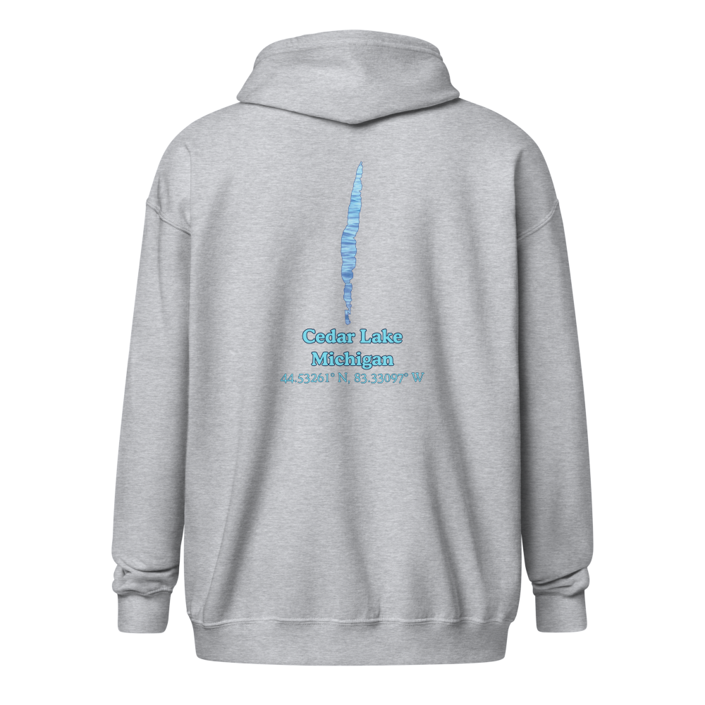 Cedar Lake Unisex Zip Hoodie